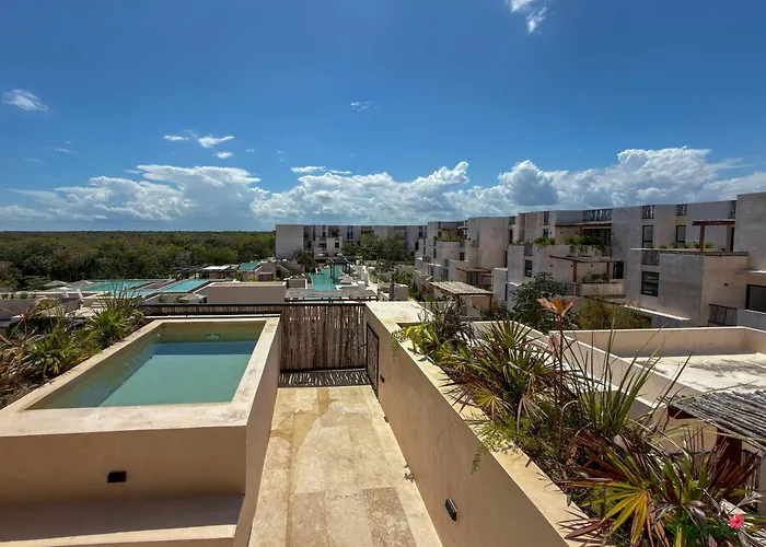 Hébergement de vacances Grand Private Pool Rooftop Oasis Near The Tulum